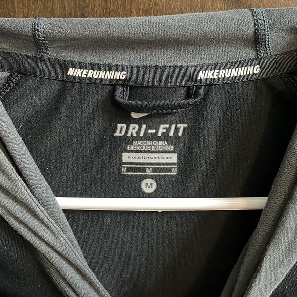 Nike running top with hood. Like New. Medium - Picture 2 of 8